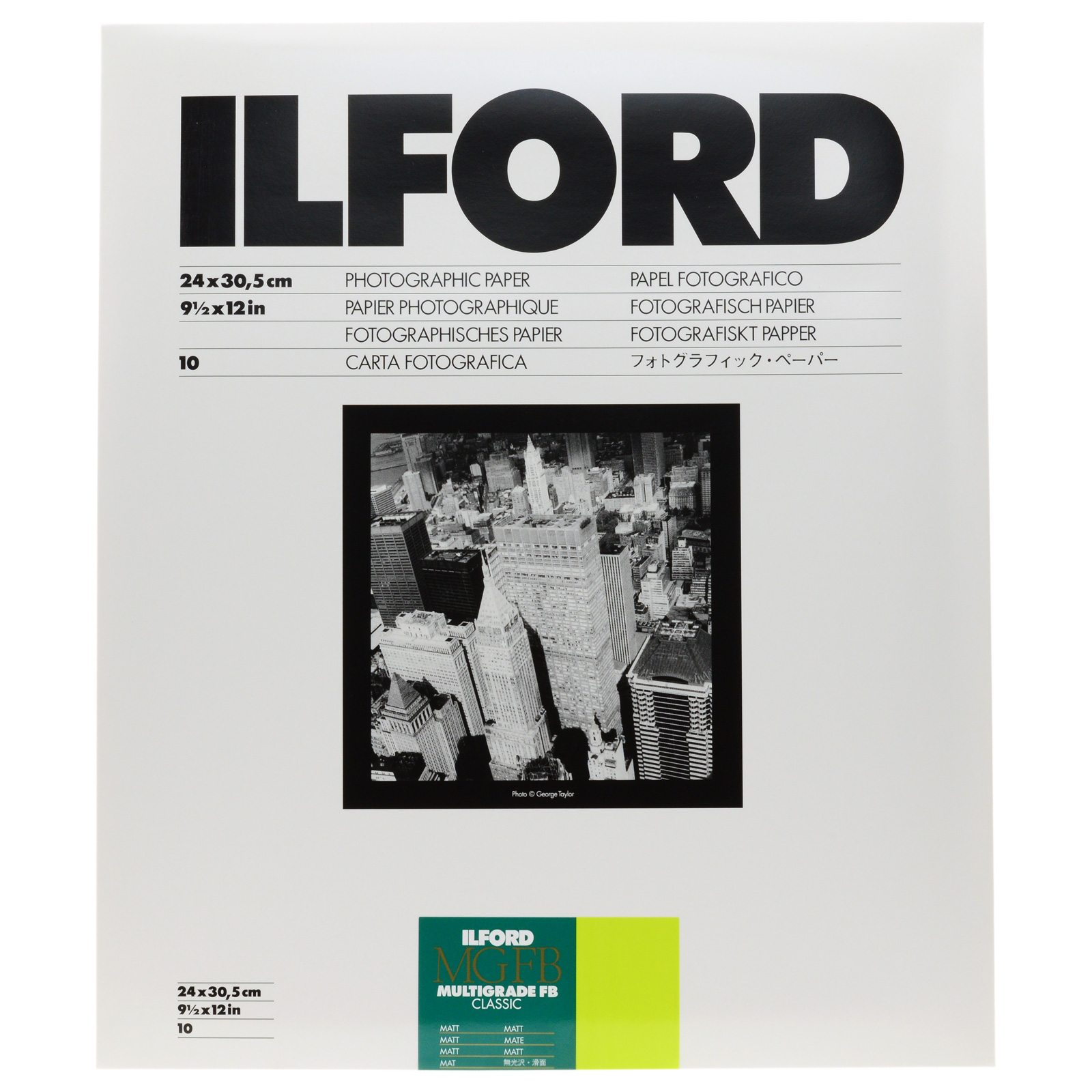 Фотобумага Ilford MGFB Classic 5K 24x30,5/10 листов матовая